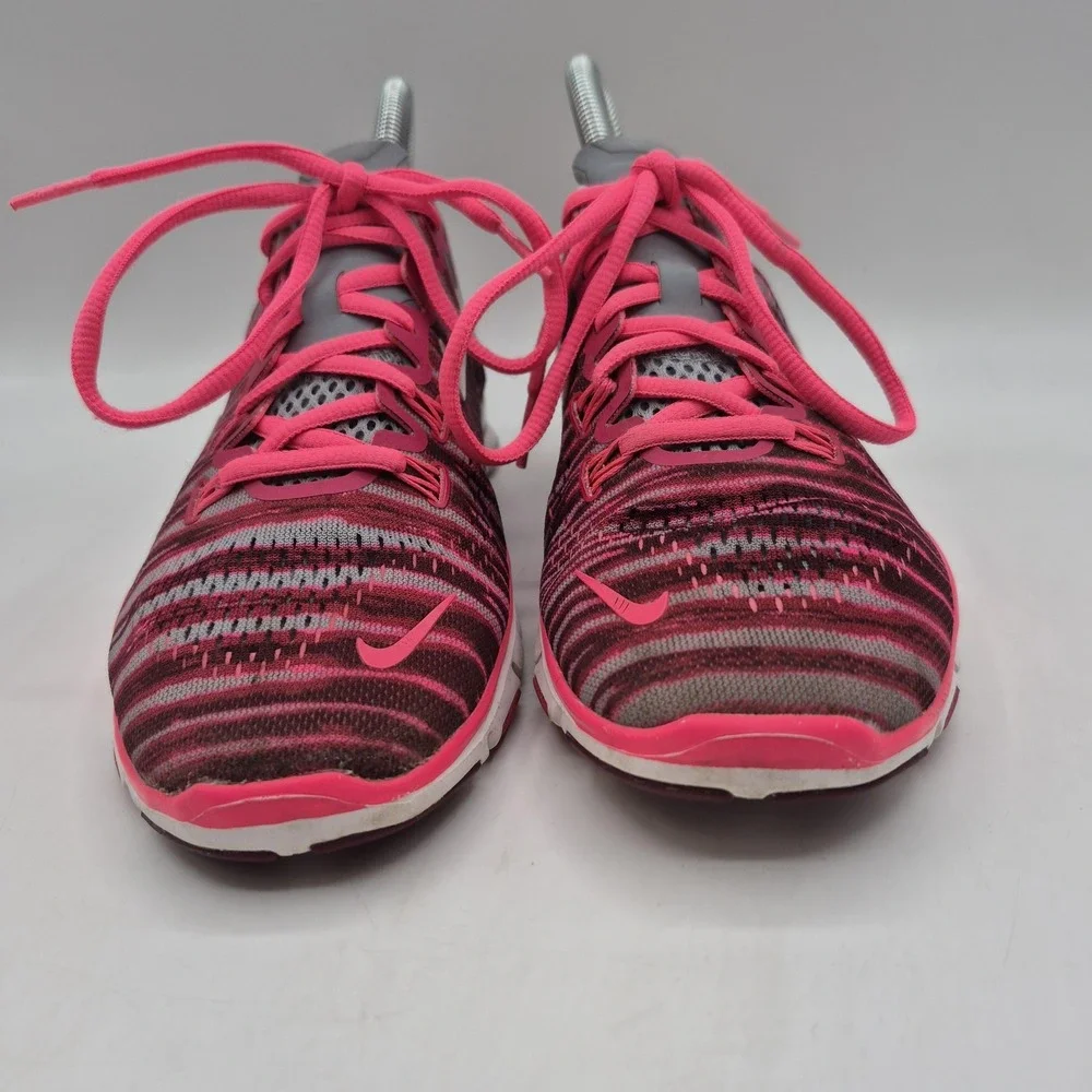 Nike Free 5.0 TR Fit 4 Shoes Womens Size 6.5 Pink Gray White Sneakers 629832-602